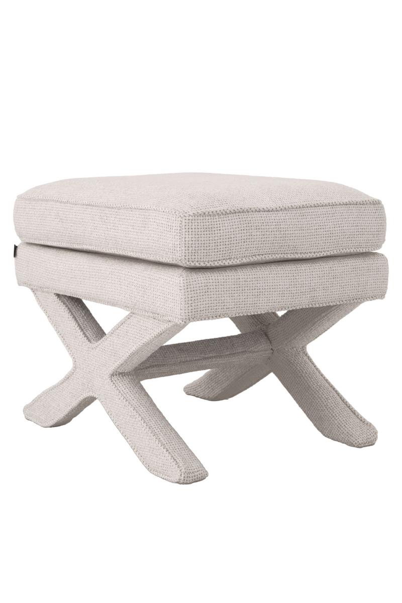 Pouf Lyssa blanc cassé | Eichholtz Cordoba | Meubleluxe.fr