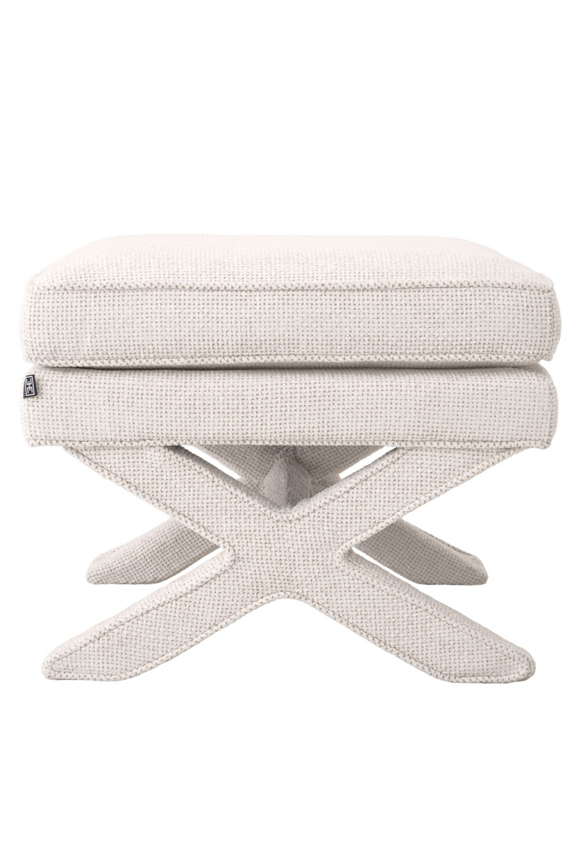 Pouf Lyssa blanc cassé | Eichholtz Cordoba | Meubleluxe.fr