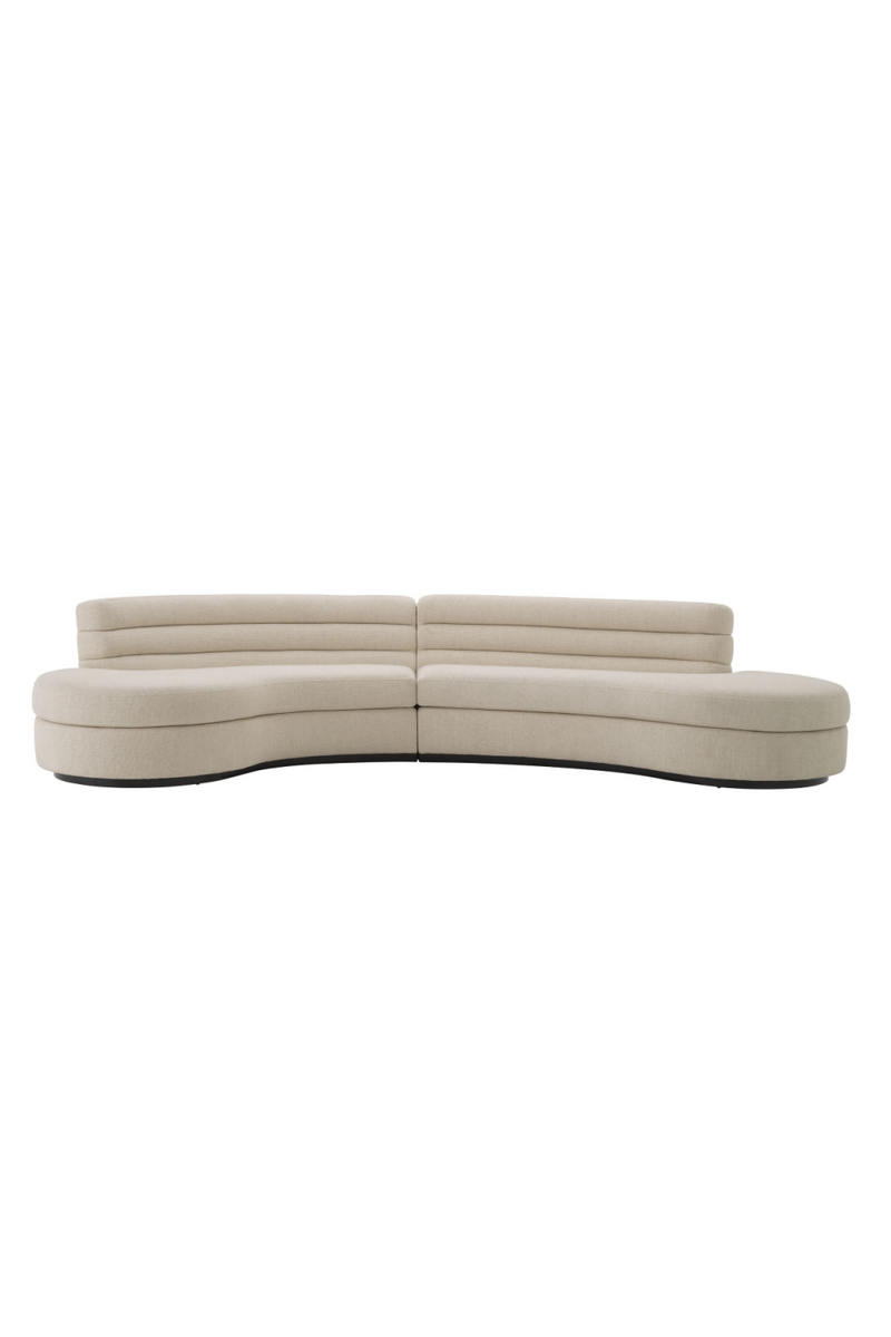 Canapé 6 places en tissu beige | Eichholtz Lennox | Meubleluxe.fr