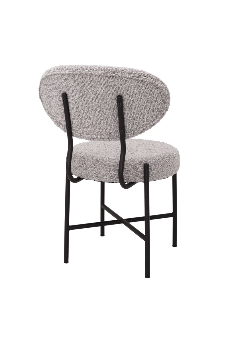 Chaise de salle à manger bouclé gris (lot de 2) | Eichholtz Vicq | Meubleluxe.fr