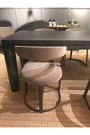 Chaise de salle à manger à dossier incurvé en bronze | Eichholtz Dexter | Meubleluxe.fr