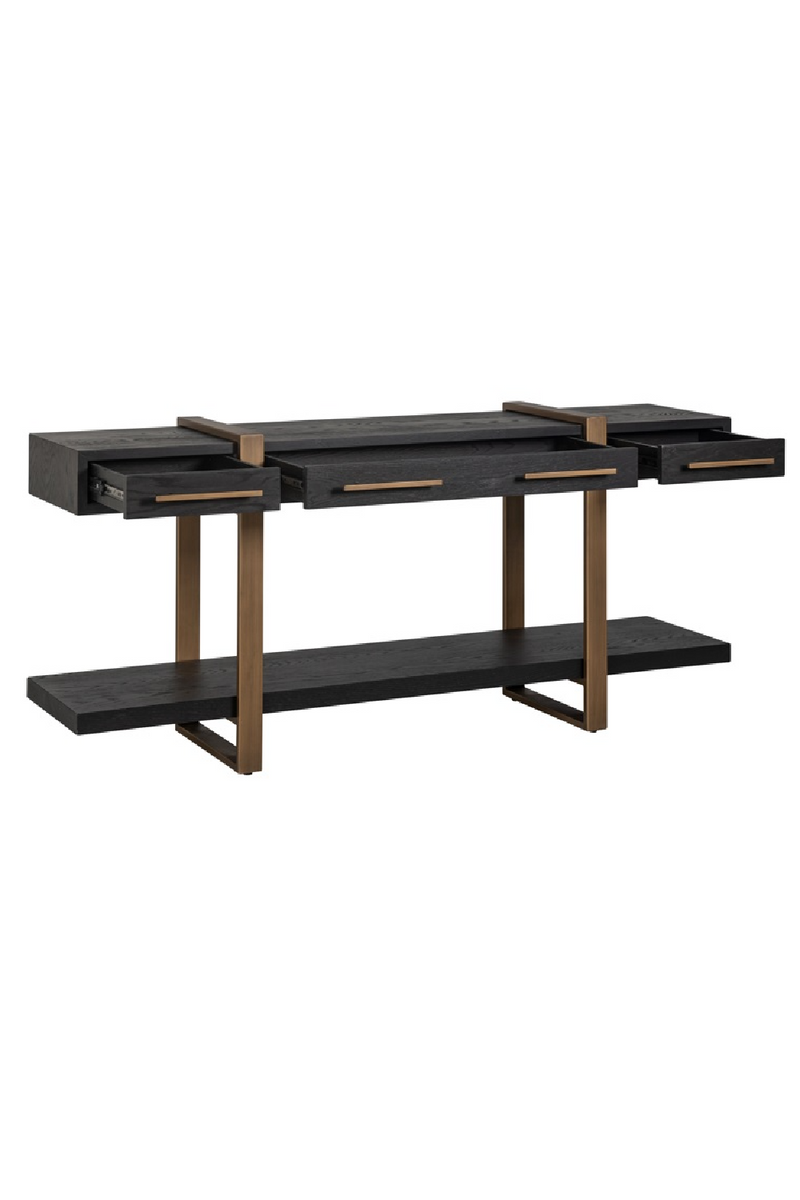 Console en chêne anthracite | Richmond Cambon | Meuble Luxe