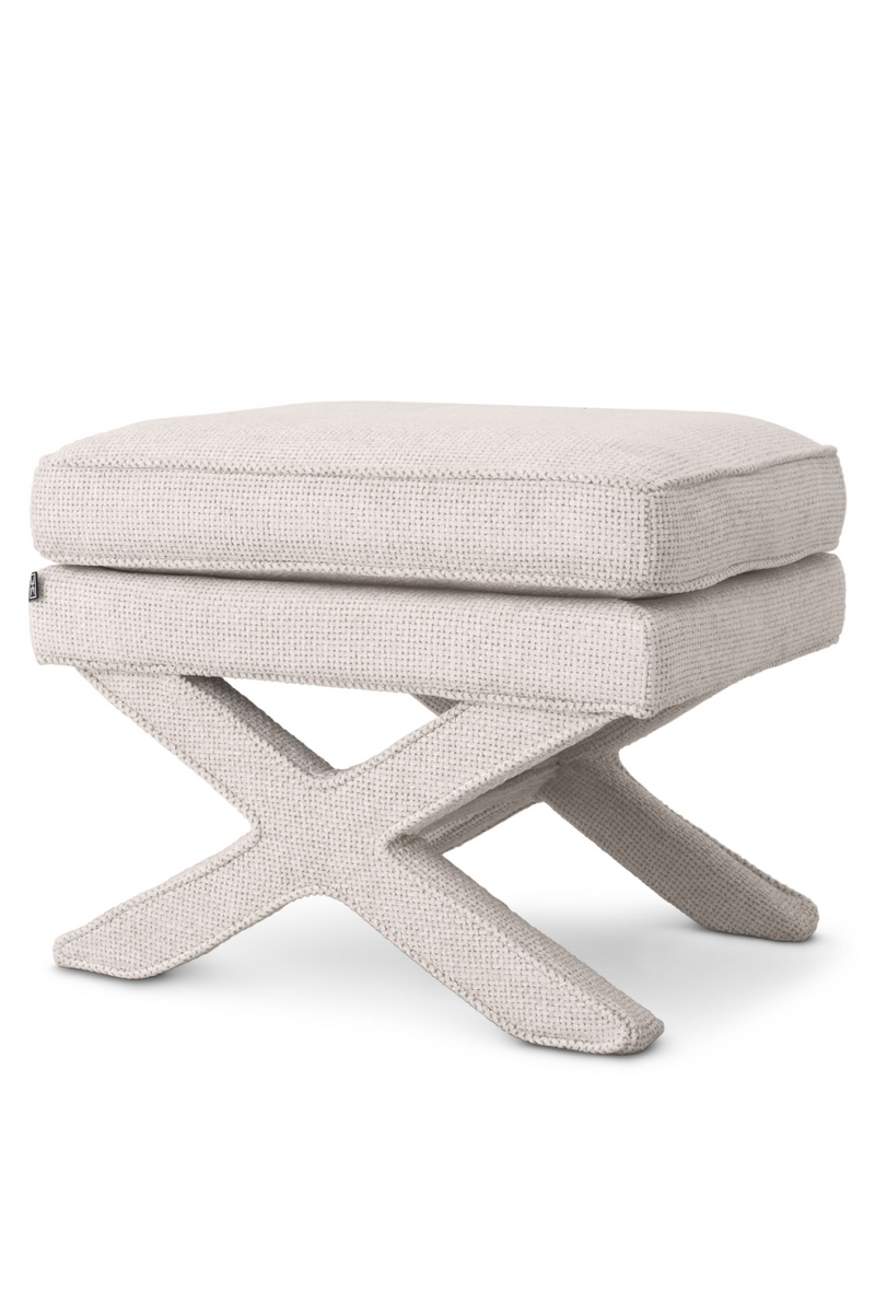 Pouf Lyssa blanc cassé | Eichholtz Cordoba | Meubleluxe.fr