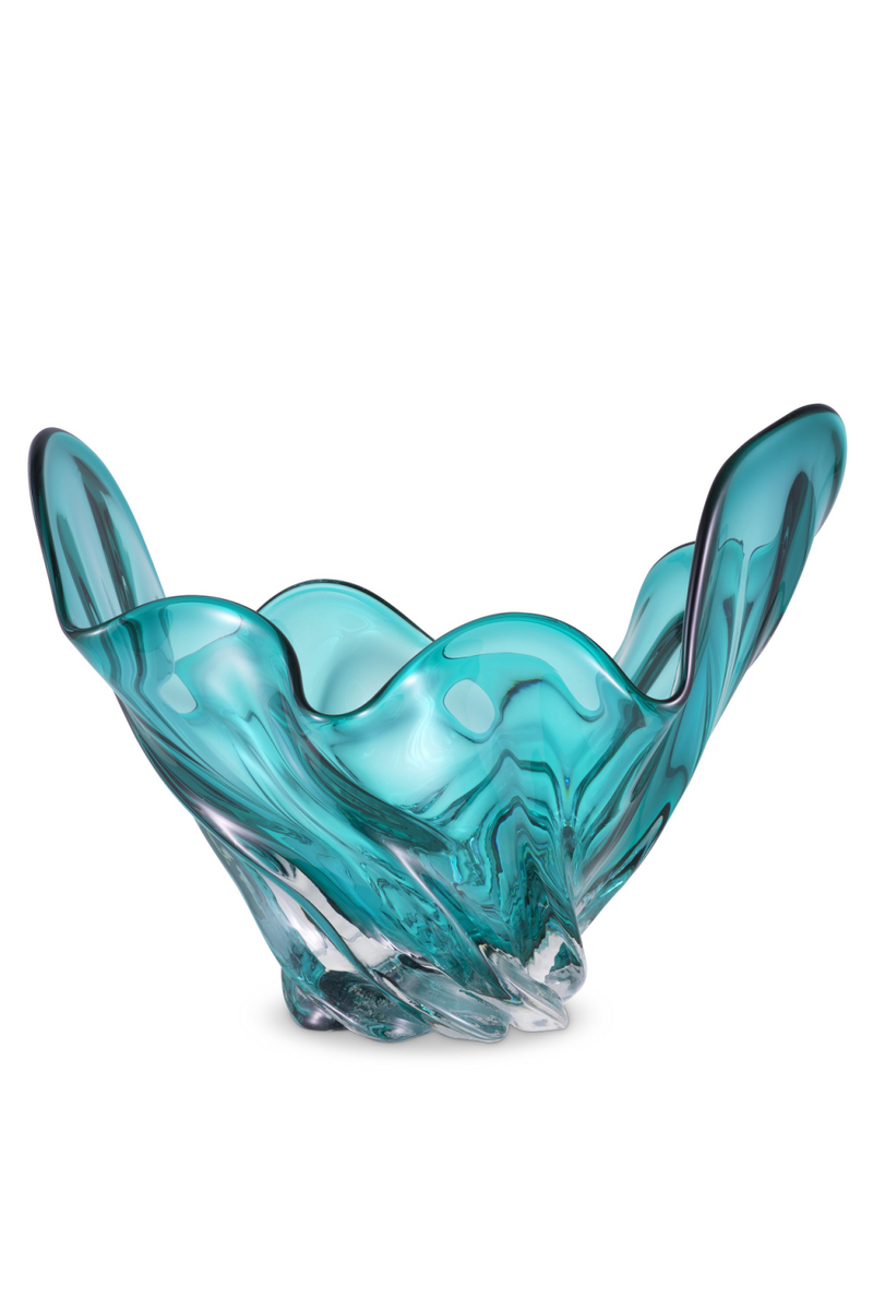 Objet décoratif en verre turquoise | Eichholtz Ace | Meubleluxe.fr