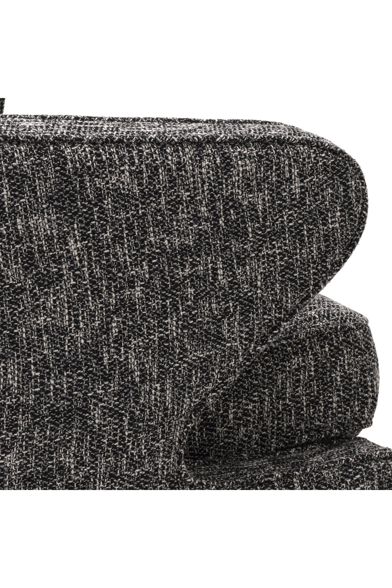 Fauteuil pivotant Cambon noir | Eichholtz Dorset | Meubleluxe.fr