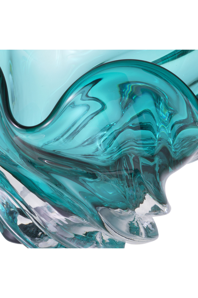 Objet décoratif en verre turquoise | Eichholtz Ace | Meubleluxe.fr