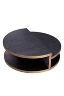 Table basse ronde en chêne | Eichholtz Nilo | Meubleluxe.fr