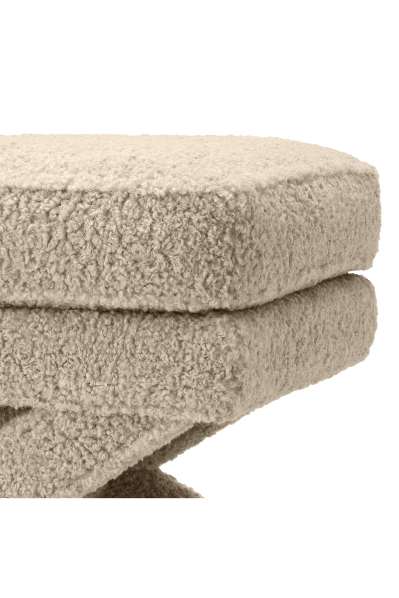 Pouf molletonné beige | Eichholtz Cordoba | Meubleluxe.fr