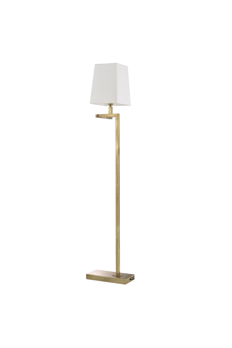 Lampadaire en laiton brossé | Eichholtz Cambell | Meubleluxe.fr