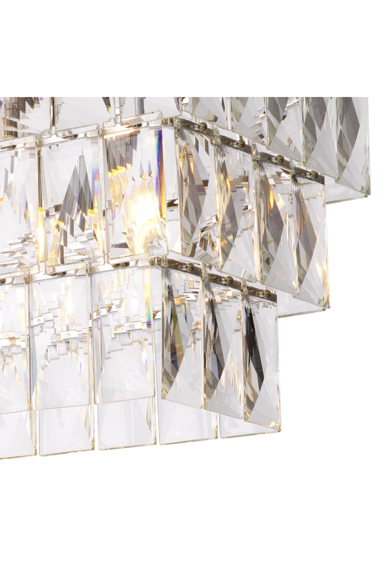 Lustre rectangulaire en cristal | Eichholtz Amazone | Meubleluxe.fr