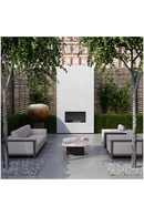 Canapé d'extérieur marron taupe | Andrew Martin Cayman | Meubleluxe.fr