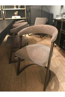 Chaise de salle à manger à dossier incurvé en bronze | Eichholtz Dexter | Meubleluxe.fr