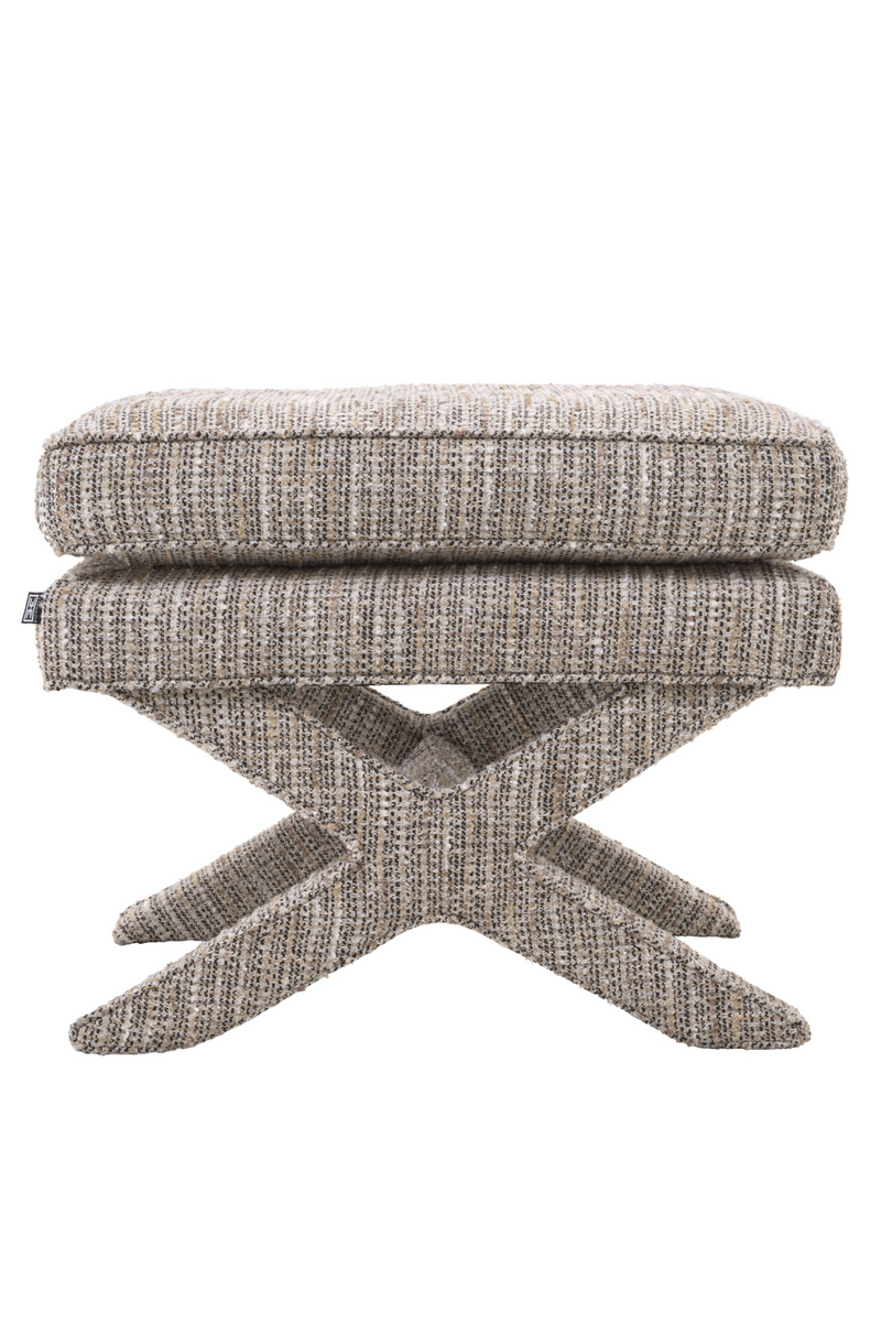 Pouf Mademoiselle beige | Eichholtz Cordoba | Meubleluxe.fr