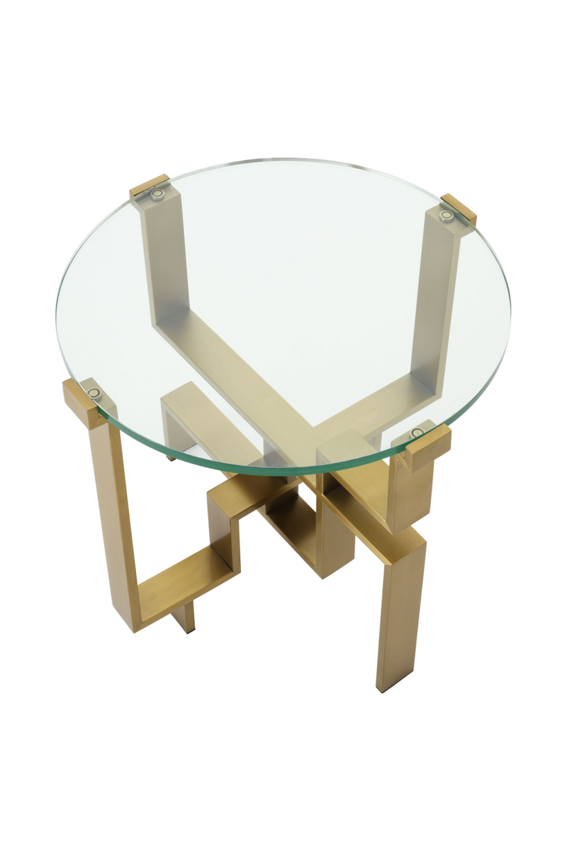 Table d'appoint en verre | Eichholtz Chuck | Meubleluxe.fr