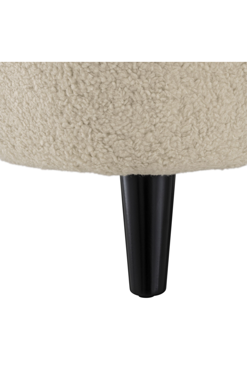 Fauteuil bouclé crème | Eichholtz Hydra | Meubleluxe.fr