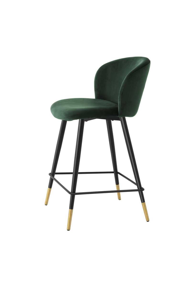 Chaise de comptoir vert foncé | Eichholtz Volante | Meubleluxe.fr