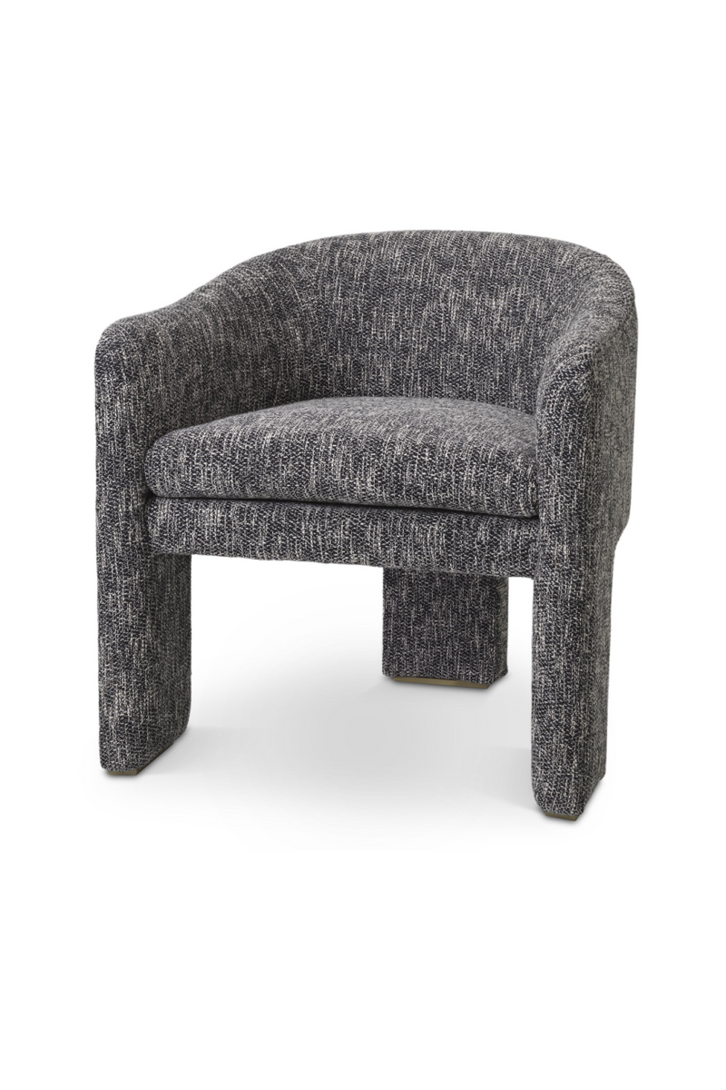 Fauteuil cambon noir | Eichholtz Pebbles | Meubleluxe.fr