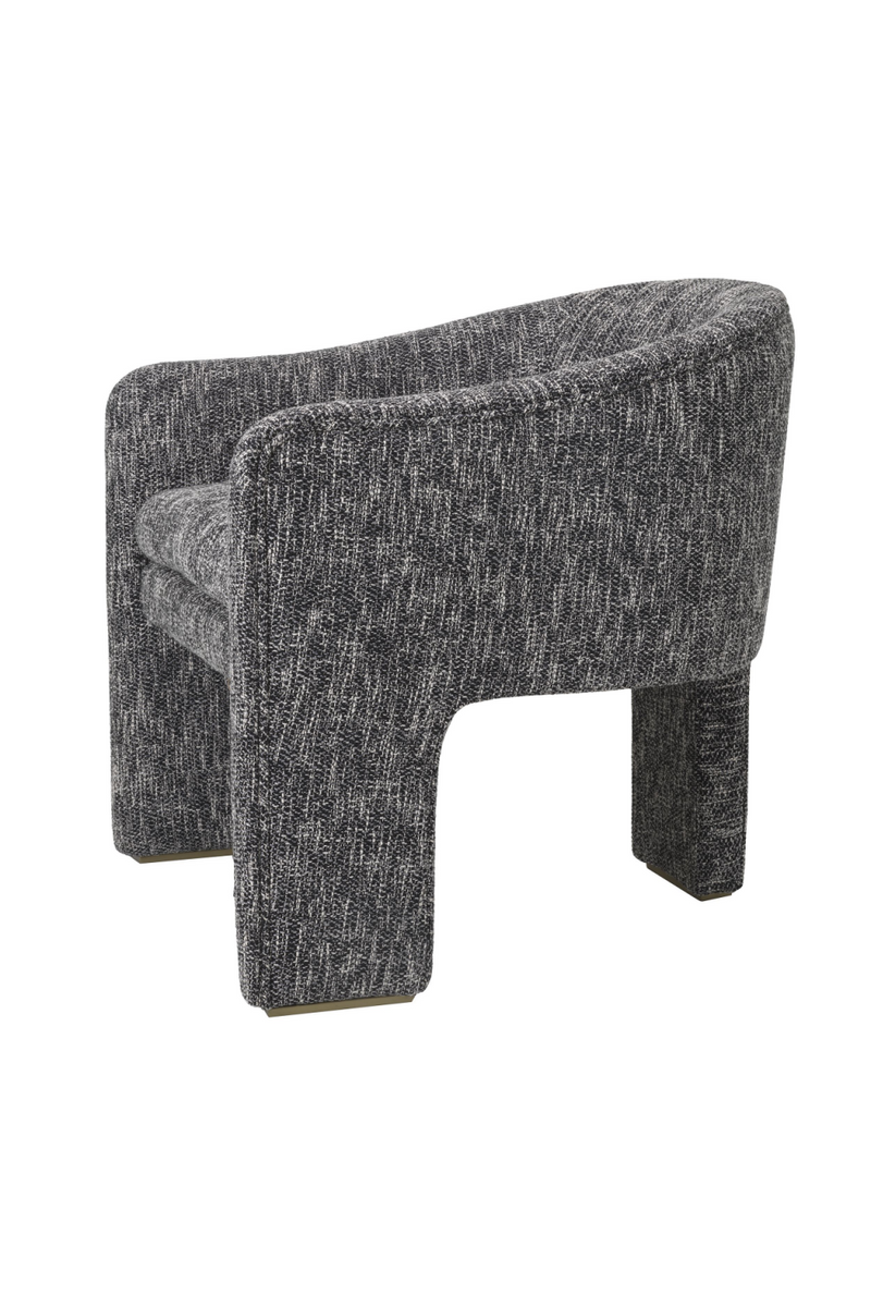 Fauteuil cambon noir | Eichholtz Pebbles | Meubleluxe.fr