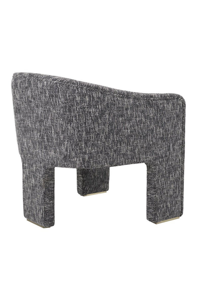 Fauteuil cambon noir | Eichholtz Pebbles | Meubleluxe.fr