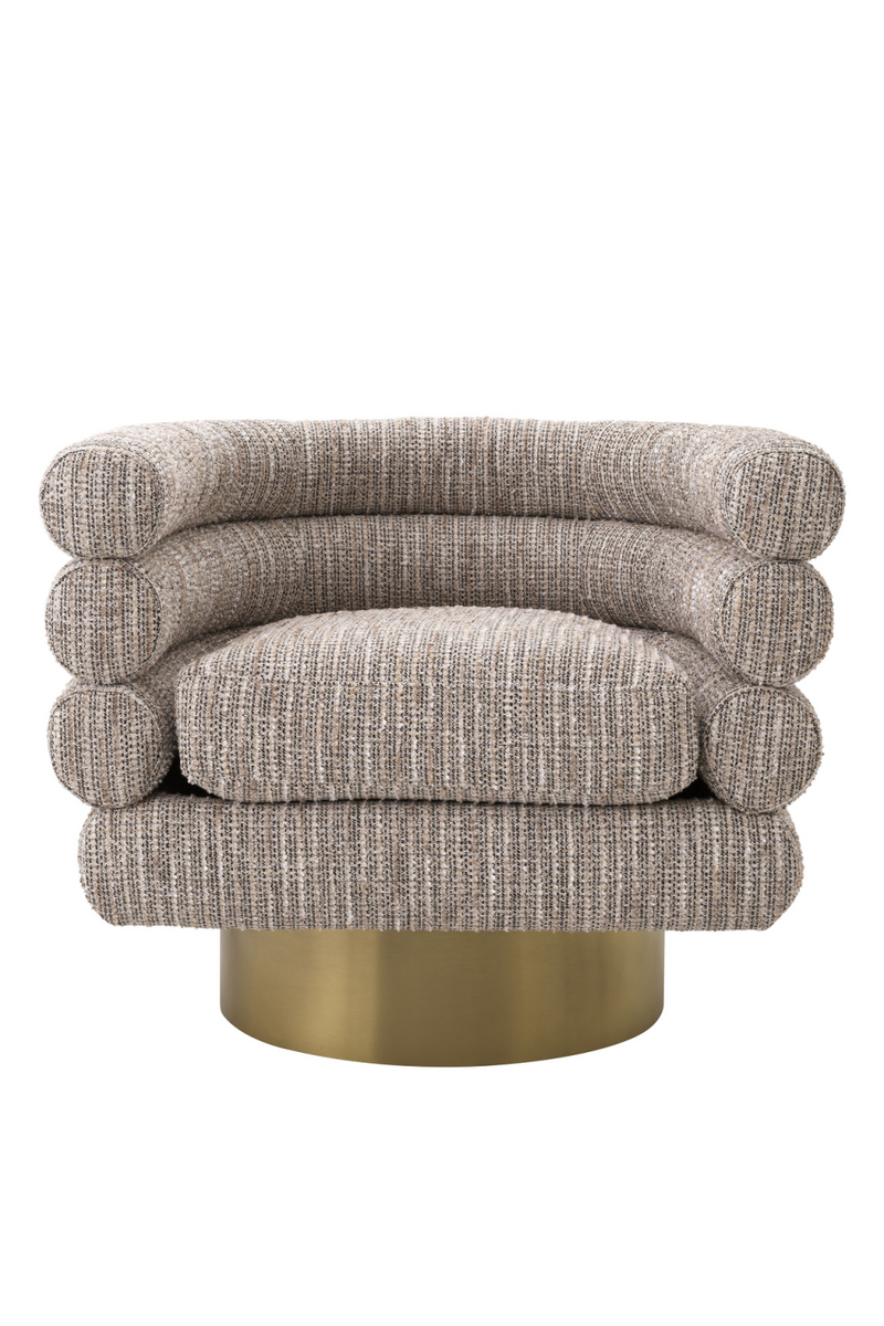 Fauteuil pivotant Mademoiselle beige | Eichholtz Maguire | Meubleluxe.fr