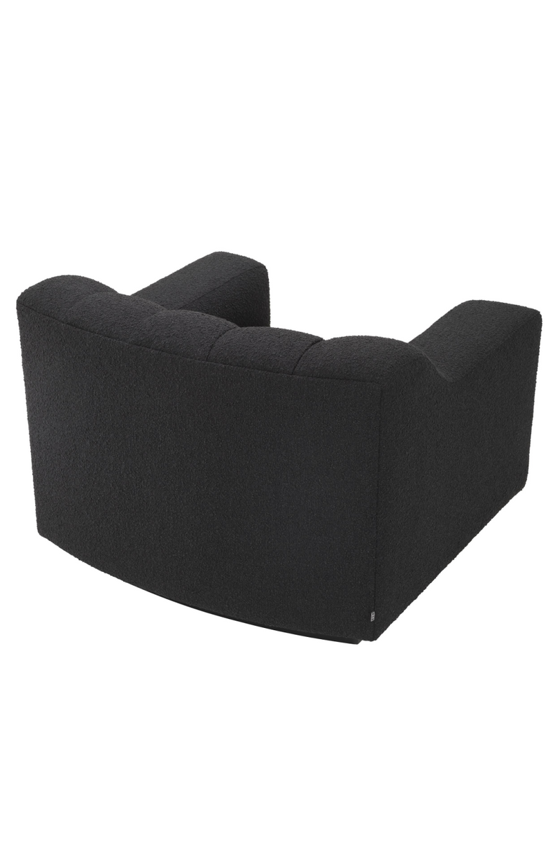 Fauteuil bouclé noir | Eichholtz Kelly | Meubleluxe.fr