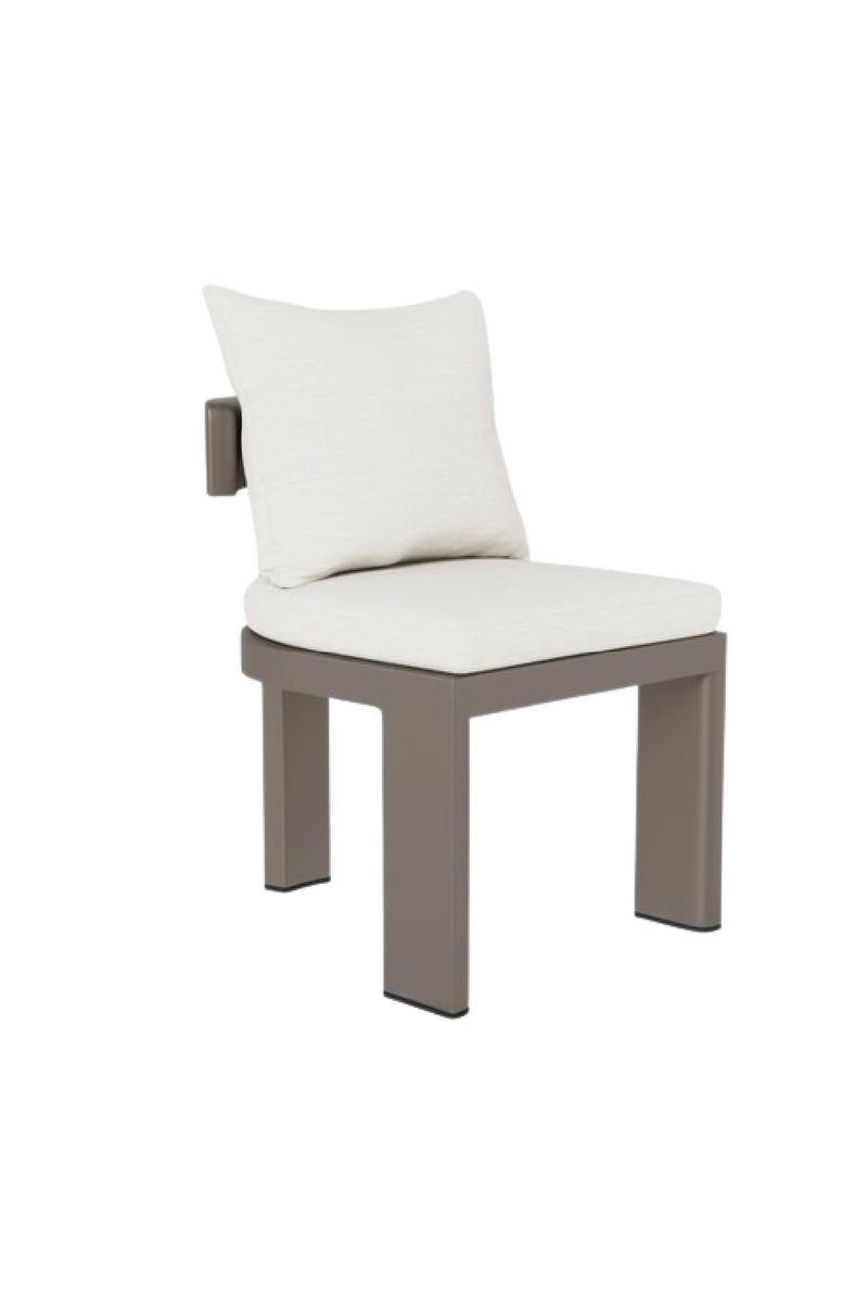 Chaise de salle à manger d'extérieur taupe | Andrew Martin Caicos