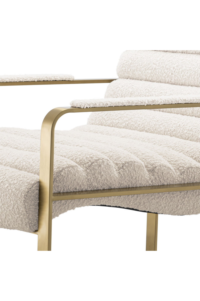 Fauteuil bouclé crème | Eichholtz Olsen | Meubleluxe.fr