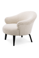 Fauteuil bouclé crème | Eichholtz Moretti | Meubleluxe.fr