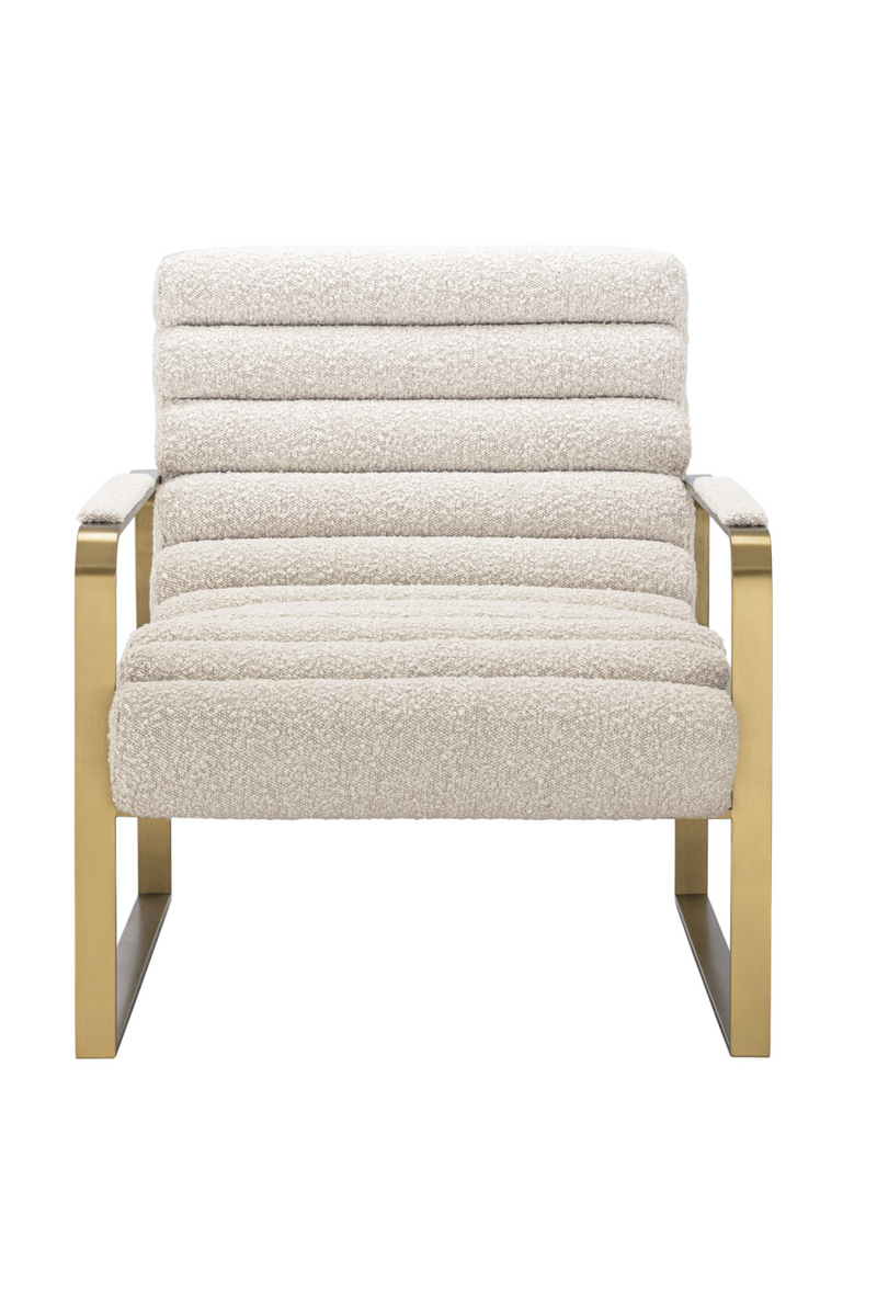 Fauteuil bouclé crème | Eichholtz Olsen | Meubleluxe.fr