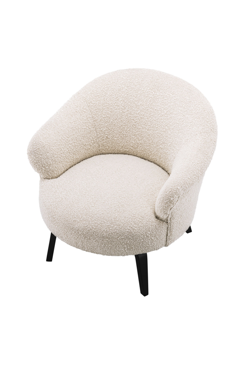 Fauteuil bouclé crème | Eichholtz Moretti | Meubleluxe.fr