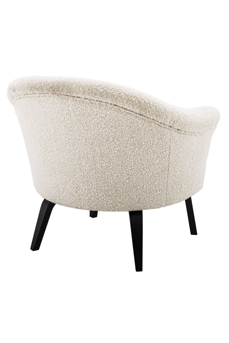 Fauteuil bouclé crème | Eichholtz Moretti | Meubleluxe.fr