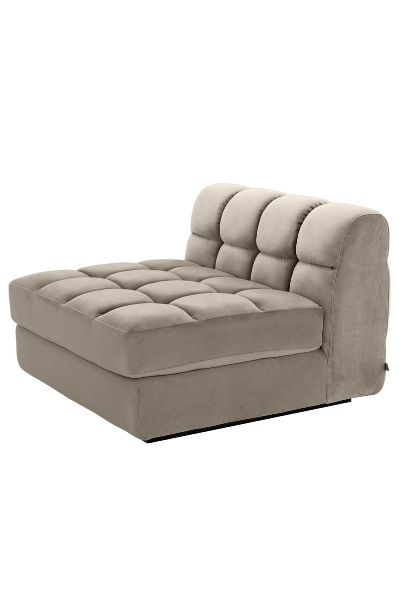 Canapé en velours beige (module milieu) | Eichholtz Dean | Meubleluxe.fr