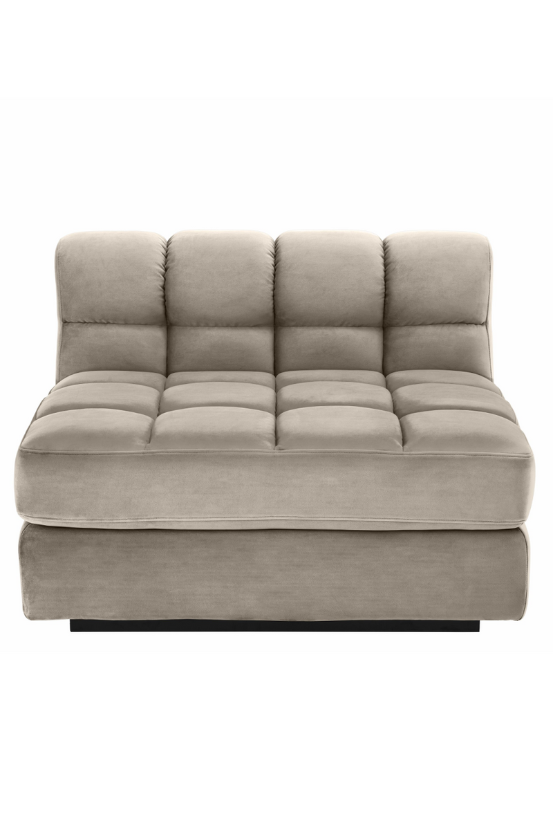 Canapé en velours beige (module milieu) | Eichholtz Dean | Meubleluxe.fr