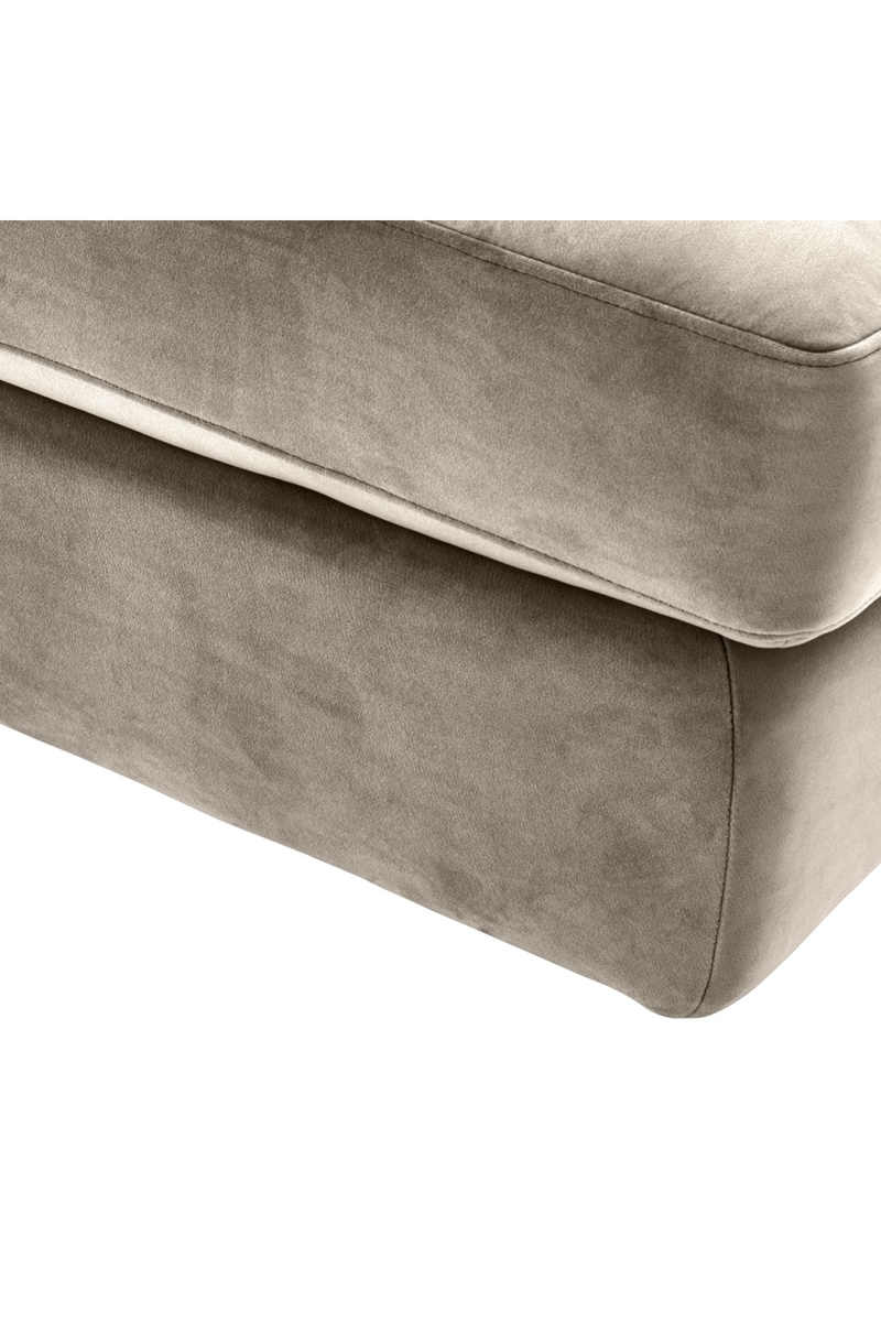 Canapé en velours beige (module milieu) | Eichholtz Dean | Meubleluxe.fr