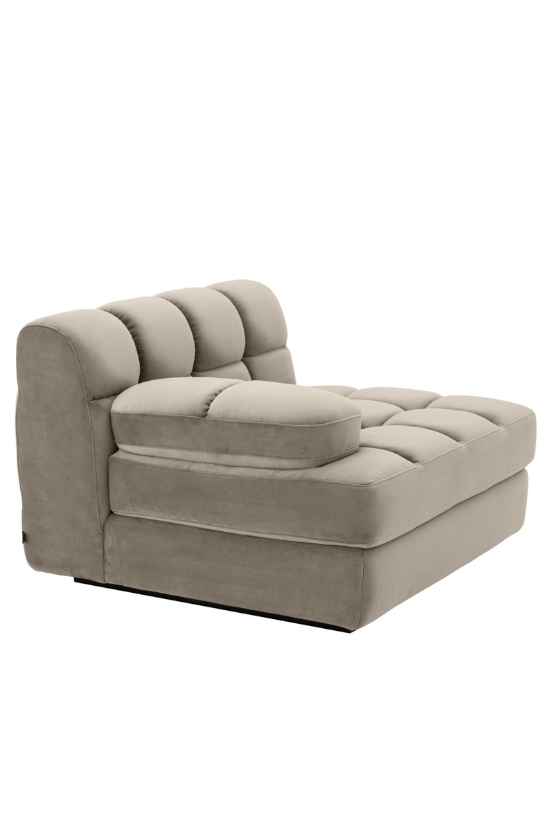 Canapé en velours beige (module gauche) | Eichholtz Dean | Meubleluxe.fr