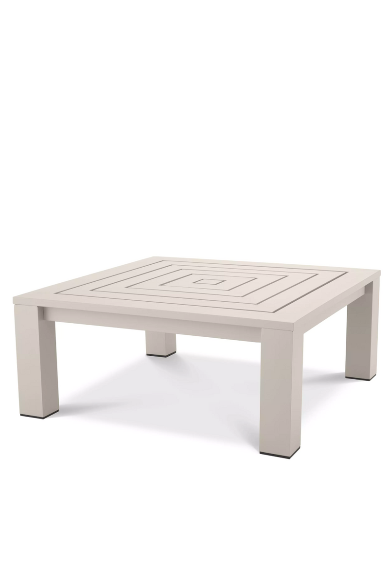 Table basse d'extérieur finition sable | Eichholtz Vistamar | Meubleluxe.fr