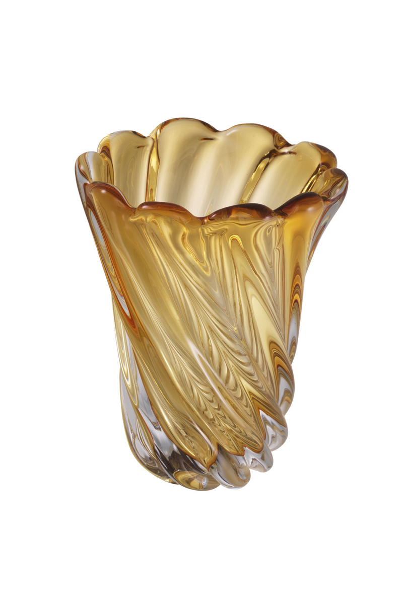 Vase en verre jaune | Eichholtz Contessa S | Meubleluxe.fr