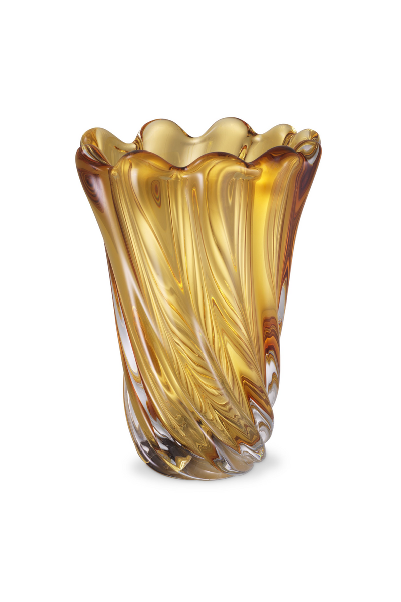 Vase en verre jaune | Eichholtz Contessa L | Meubleluxe.fr