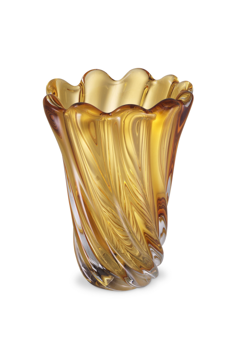 Vase en verre jaune | Eichholtz Contessa L | Meubleluxe.fr