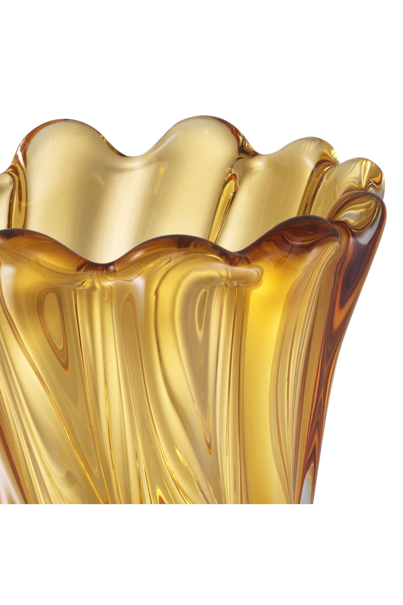 Vase en verre jaune | Eichholtz Contessa L | Meubleluxe.fr