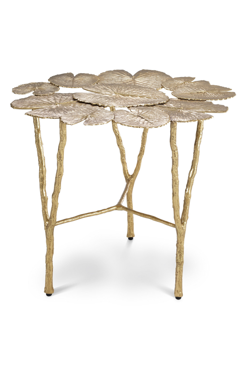 Table d'appoint en laiton poli | Eichholtz Tropicale | Meubleluxe.fr