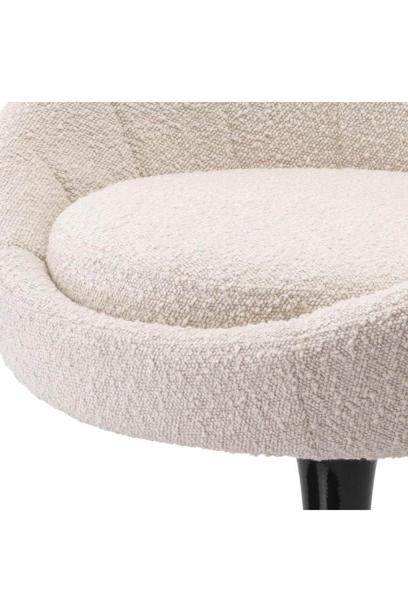 Chaise de salle à manger bouclé crème | Eichholtz O'Neill | Meubleluxe.fr