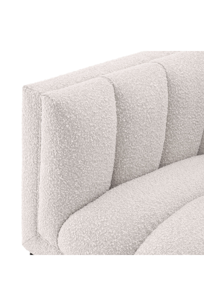 Fauteuil bouclé crème | Eichholtz Ditmar | Meubleluxe.fr