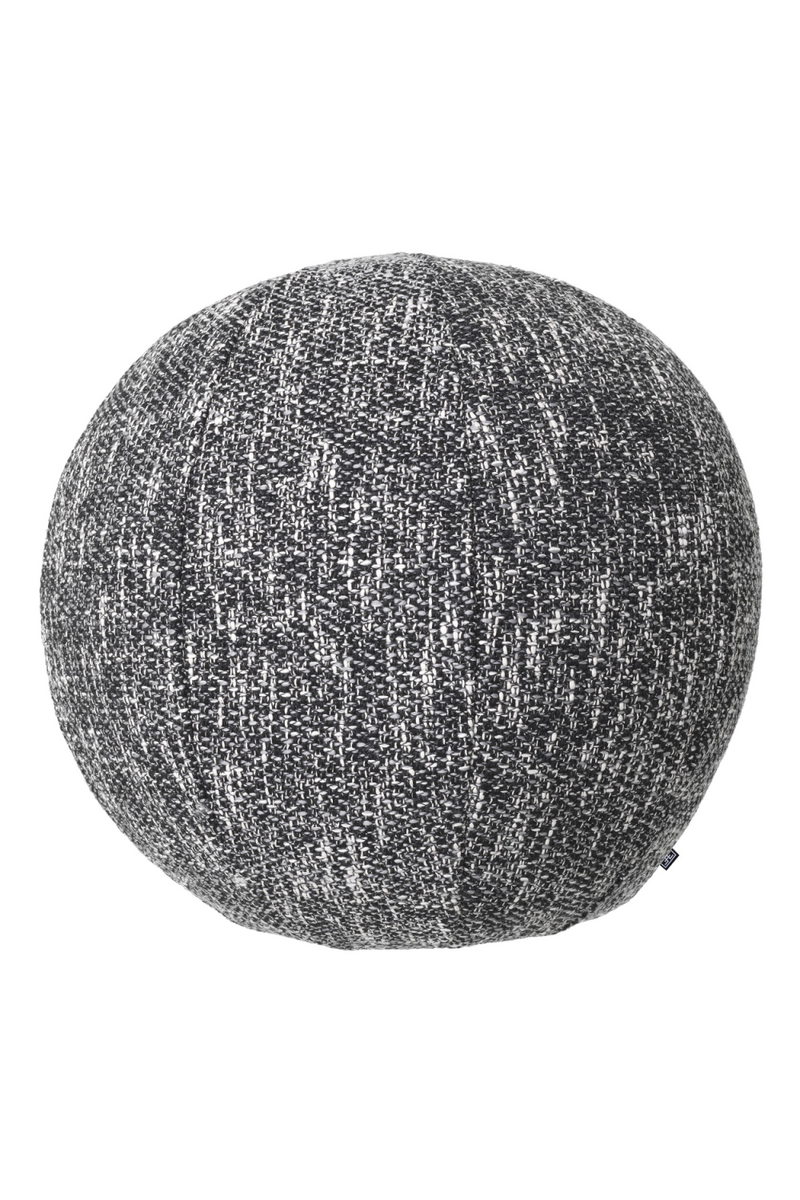 Coussin rond cambon noir | Eichholtz Palla L | Meubleluxe.fr