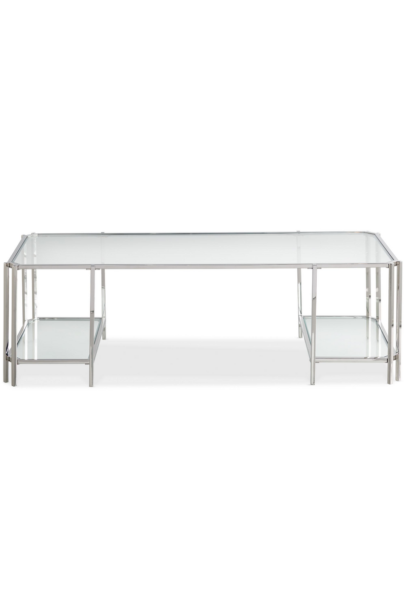 Table basse en verre réfléchissant | Caracole Cheryl | OROA.fr