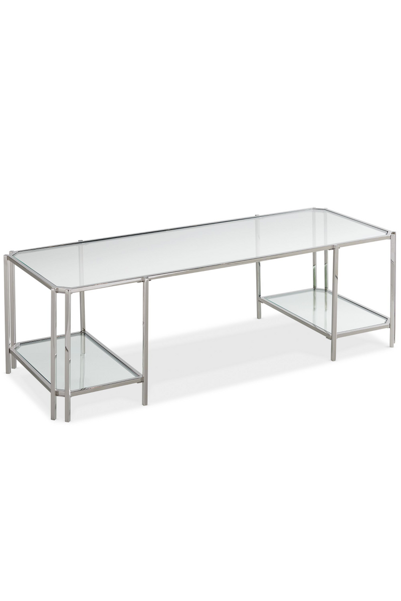 Table basse en verre réfléchissant | Caracole Cheryl | OROA.fr