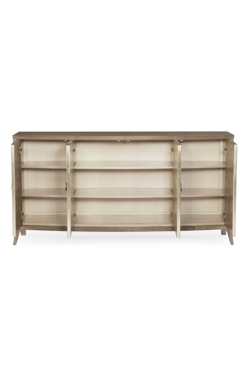 Buffet 4 portes en bois de frêne | Caracole Credenza | Meubleluxe.fr