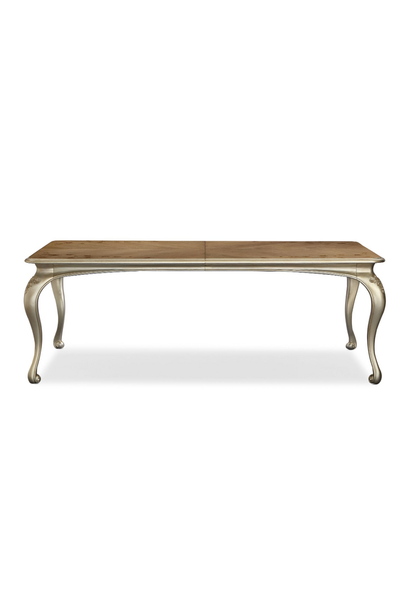 Table de salle à manger extensible sérigraphié en bois | Caracole Fontainebleau | Meubleluxe.fr