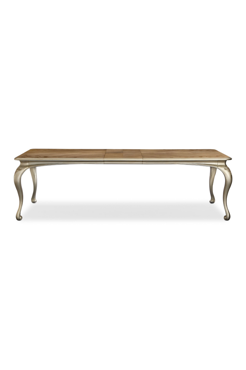 Table de salle à manger extensible sérigraphié en bois | Caracole Fontainebleau | Meubleluxe.fr