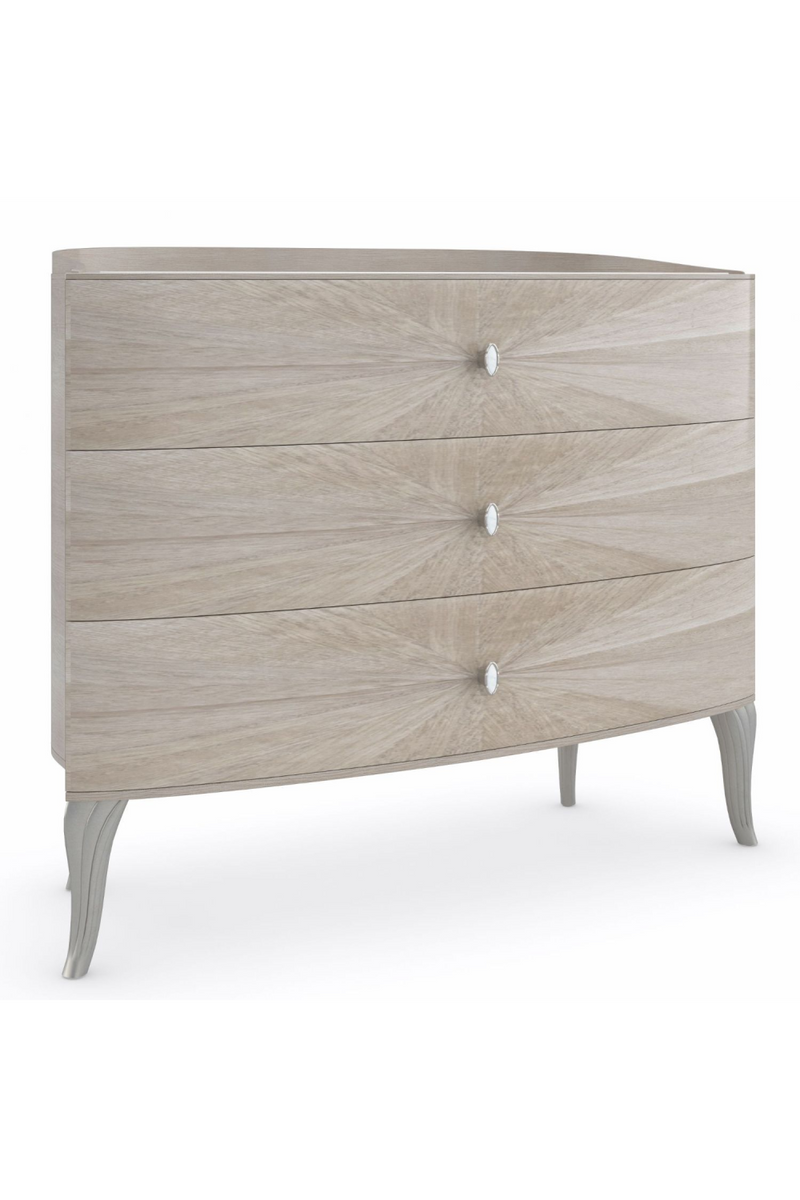 Commode 3 tiroirs en bois et en pierre | Caracole Lillian | Meubleluxe.fr